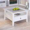 Salontafel Provence vierkant wit