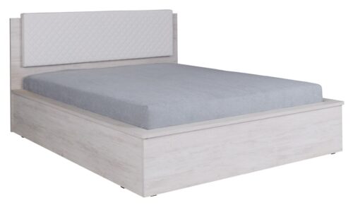 Tweepersoonsbed Denver 160x200 cm Wit eiken