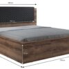 Afmetingen Denver bed 160x200 cm Monastery eiken