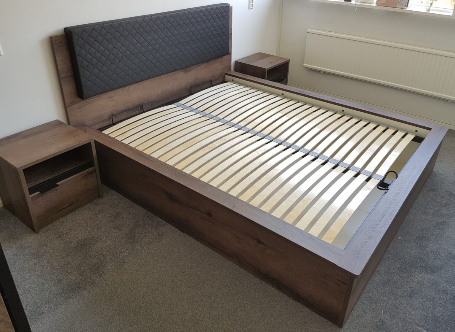 Tweepersoonsbed Denver 160x200 cm Monastery eiken