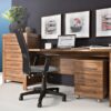 Bureau met ladeblok Rustico kleur Antiek eiken